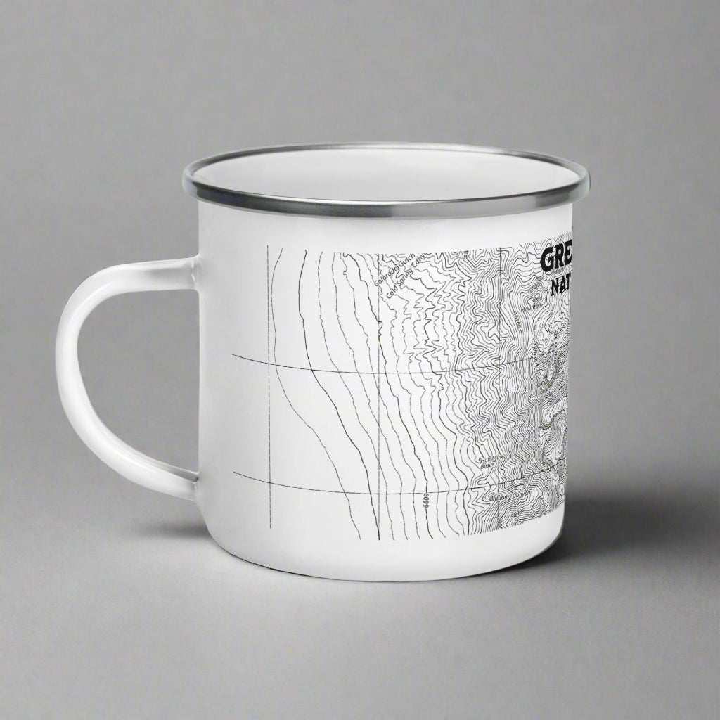 Great Basin National Park Topographic Enamel Camp Mug - MENLL