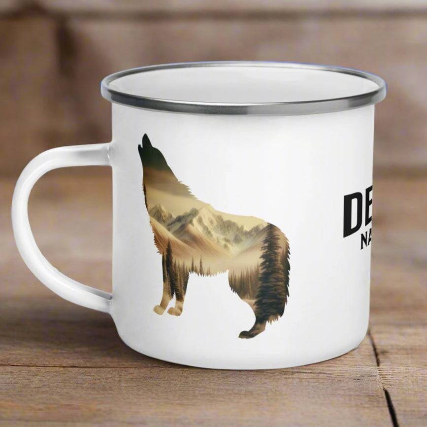 Denali National Park Durable Camp Mug Mountain Wolf - MENLL