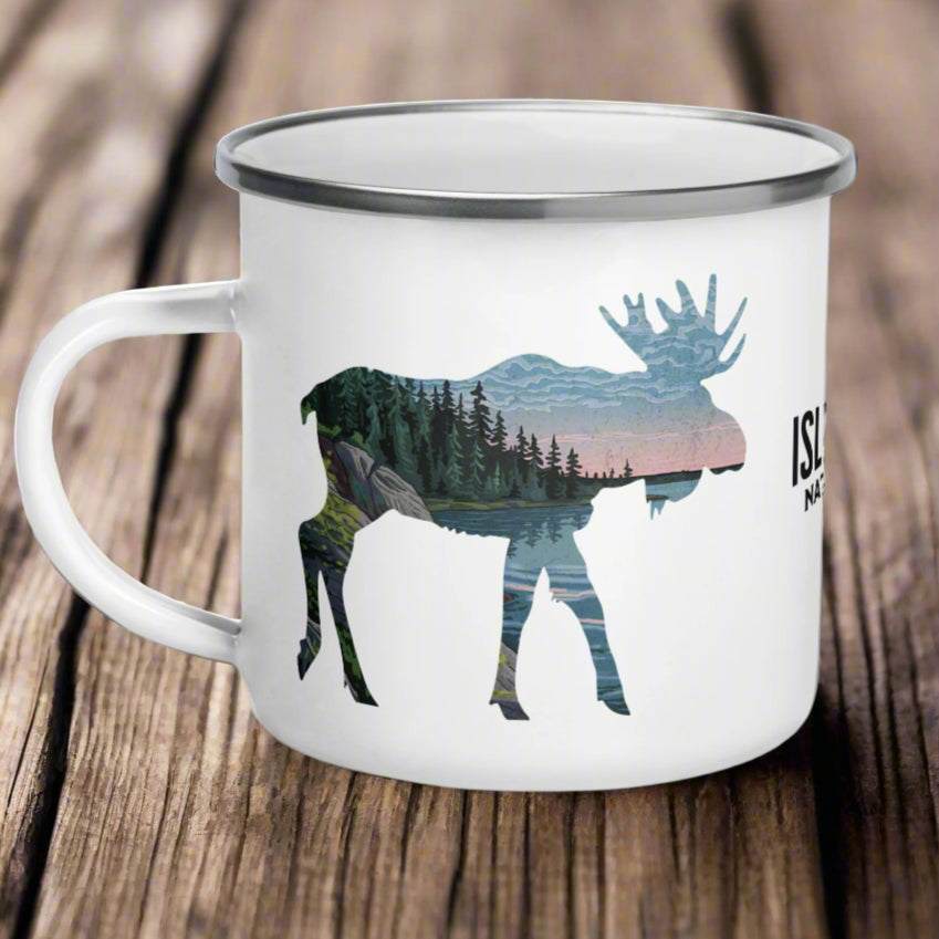 Isle Royale National Park Moose Camp Mug - MENLL