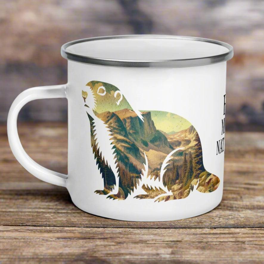 Rocky Mountain National Park Marmot Camp Mug - MENLL
