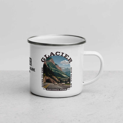 Glacier National Park Durable Enamel Camp Mug Going To The Sun Road - MENLL