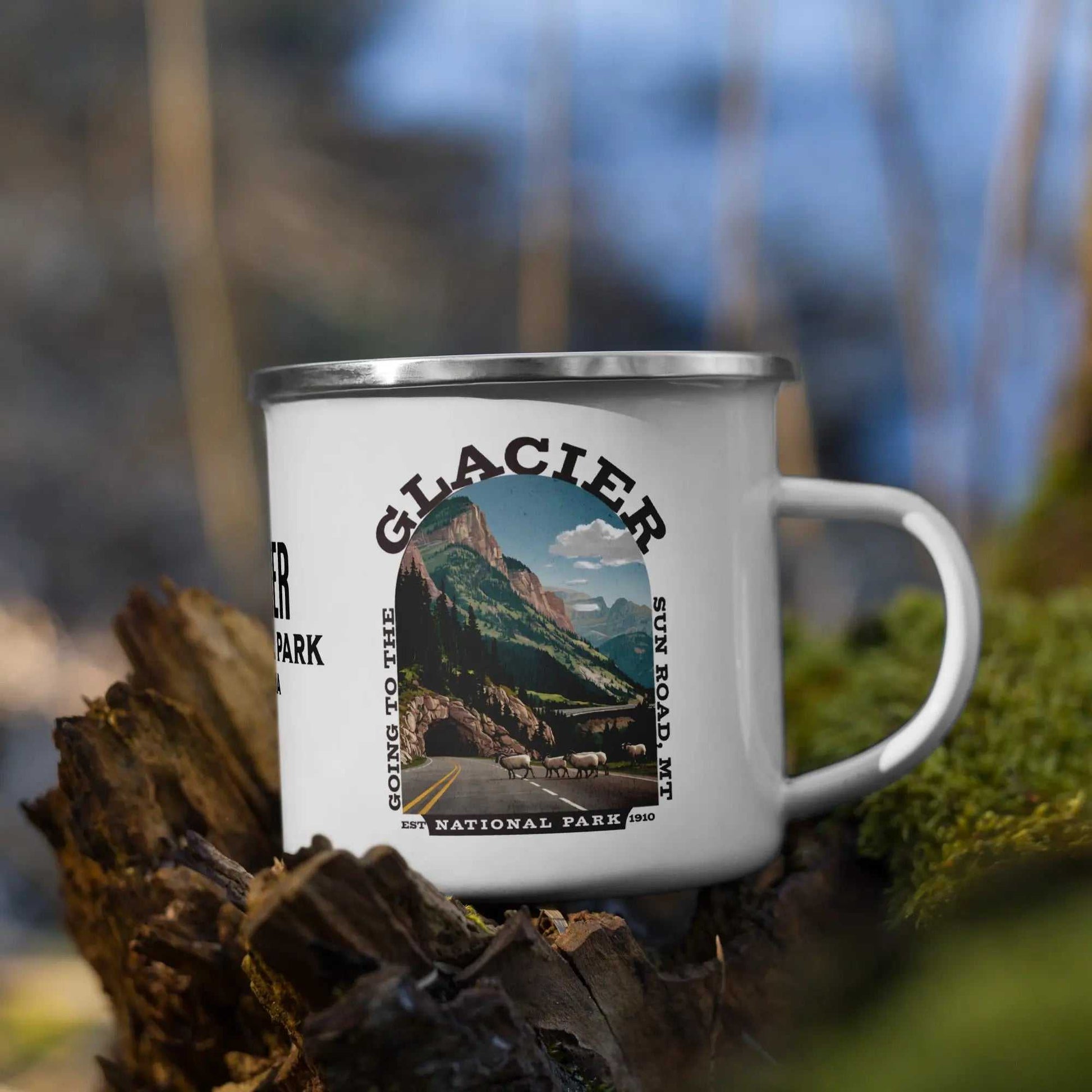 Glacier National Park Durable Enamel Camp Mug Going To The Sun Road - MENLL