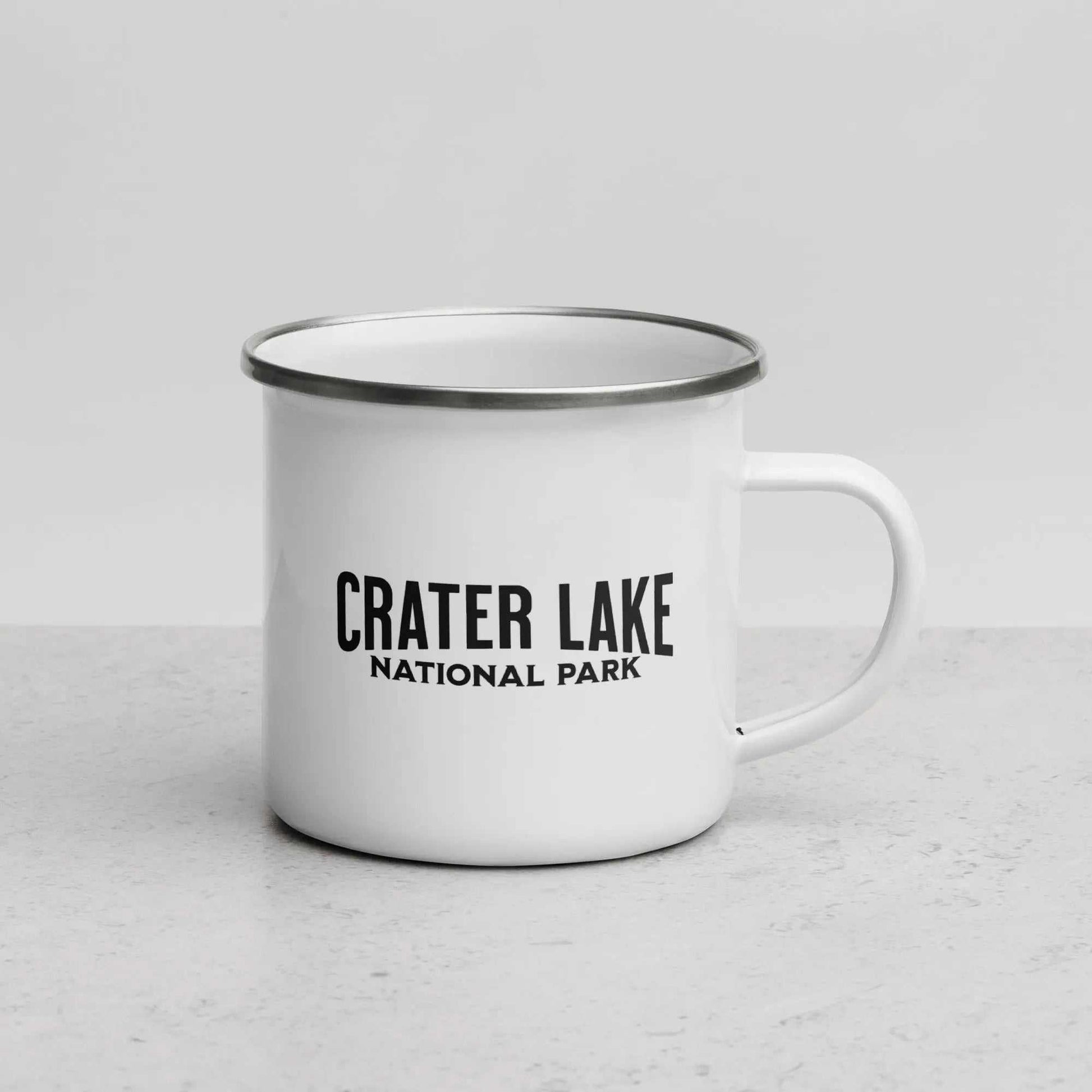 Crater Lake National Park Durable Enamel Camp Mug - MENLL