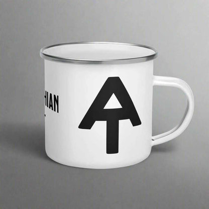 Appalachian Trail Durable Enamel Camp Mug Wood Distance Sign - MENLL