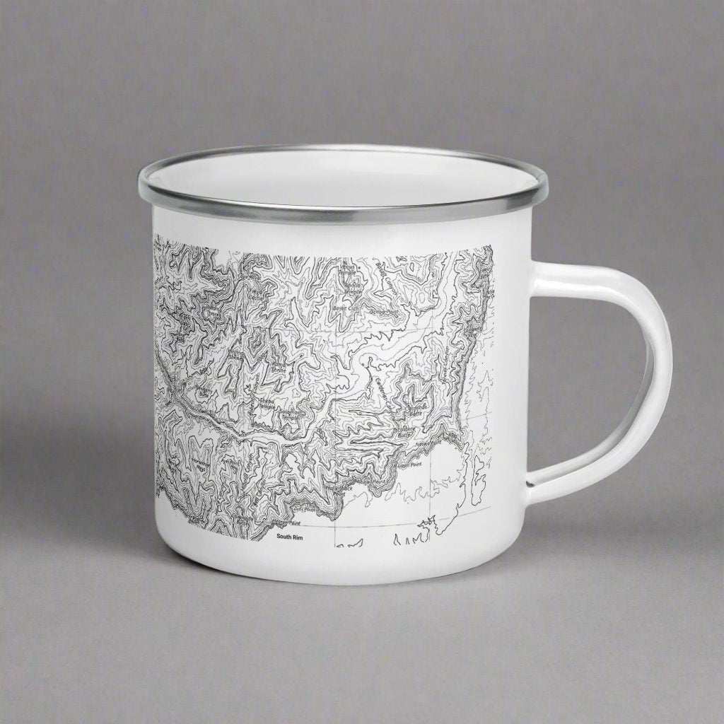 Grand Canyon National Park Topographic Durable Enamel Camp Mug - MENLL