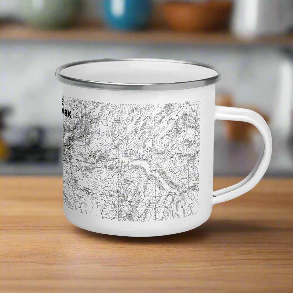 Yosemite National Park Topographic Durable Enamel Camp Mug - MENLL