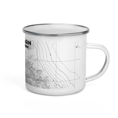 Great Basin National Park Topographic Enamel Camp Mug - MENLL