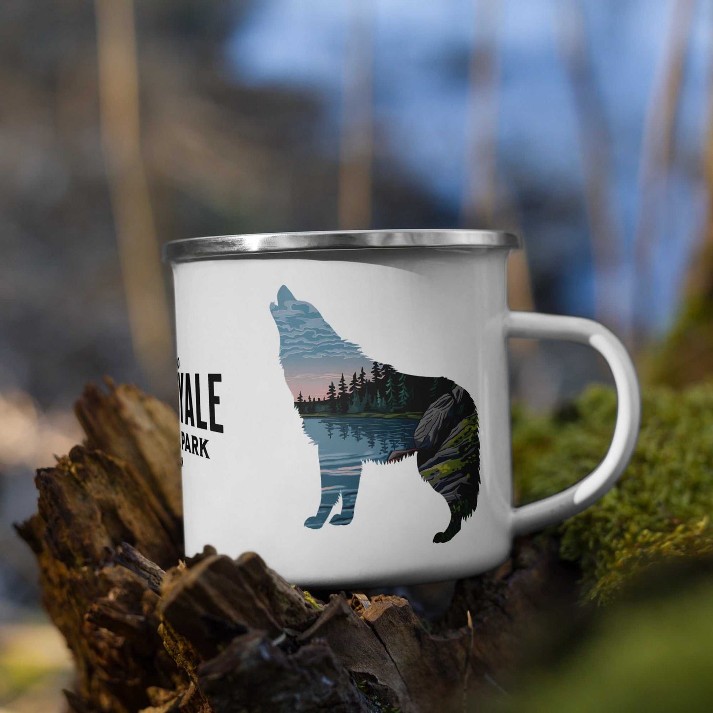 Isle Royale National Park Wolf Camp Mug - MENLL