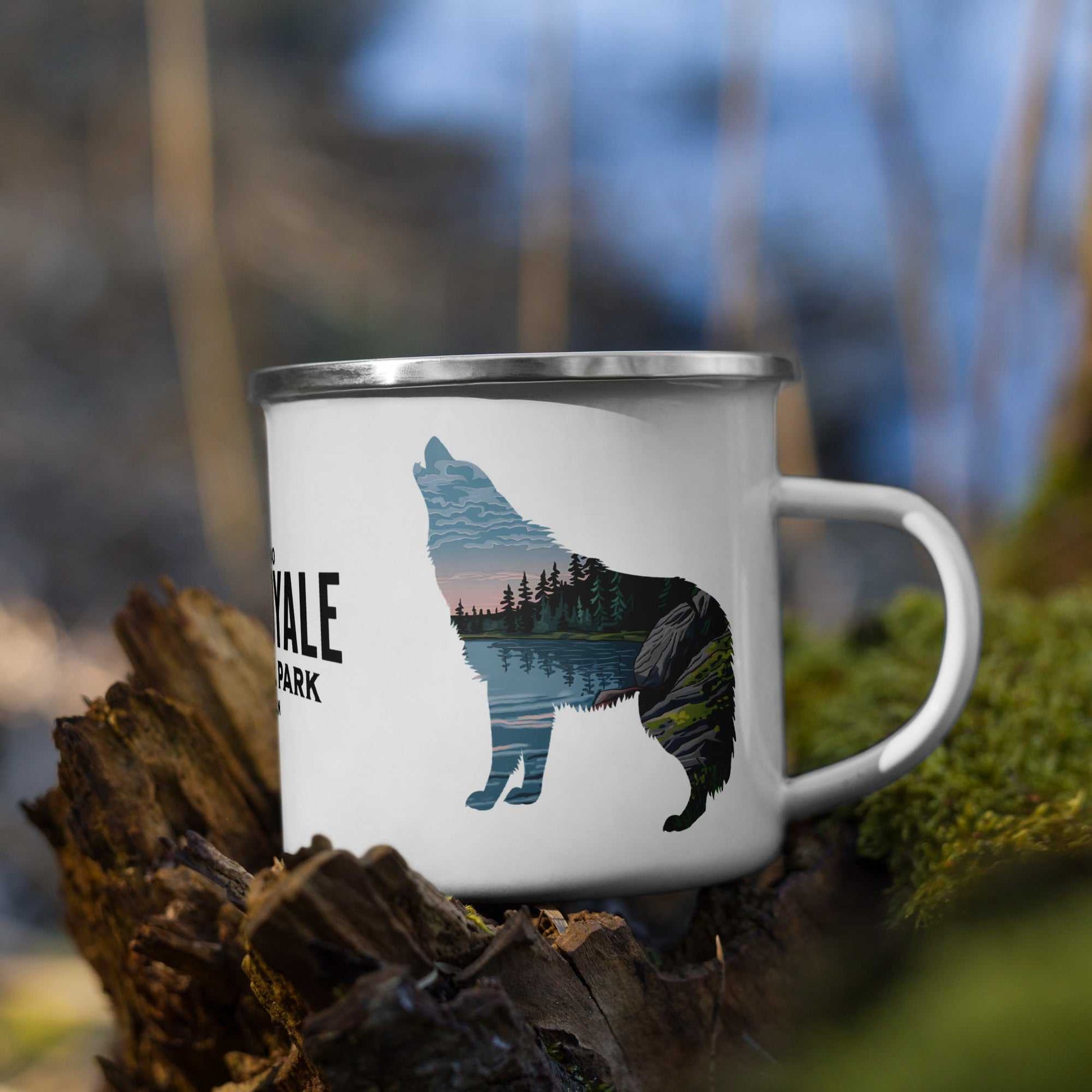 Isle Royale National Park Wolf Camp Mug - MENLL