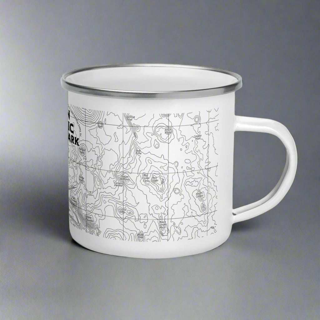 Lassen Volcanic National Park Topographic Camp Mug - MENLL