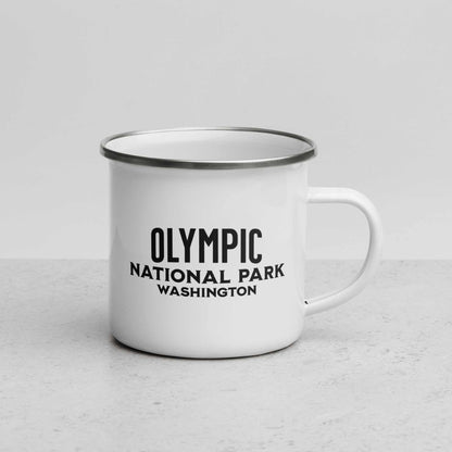 Olympic National Park Sign Camp Mug - MENLL