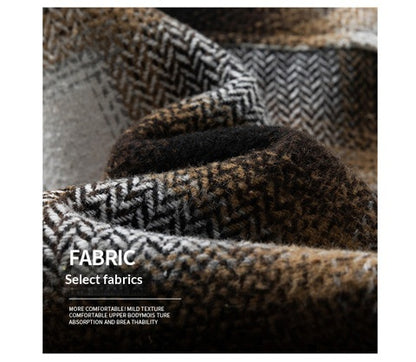 MENLL Short Wool Jacket Men's Casual Outerwear Warm & Stylish