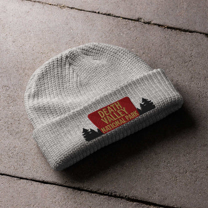 Death Valley National Park Sign Embroidered Beanie - MENLL