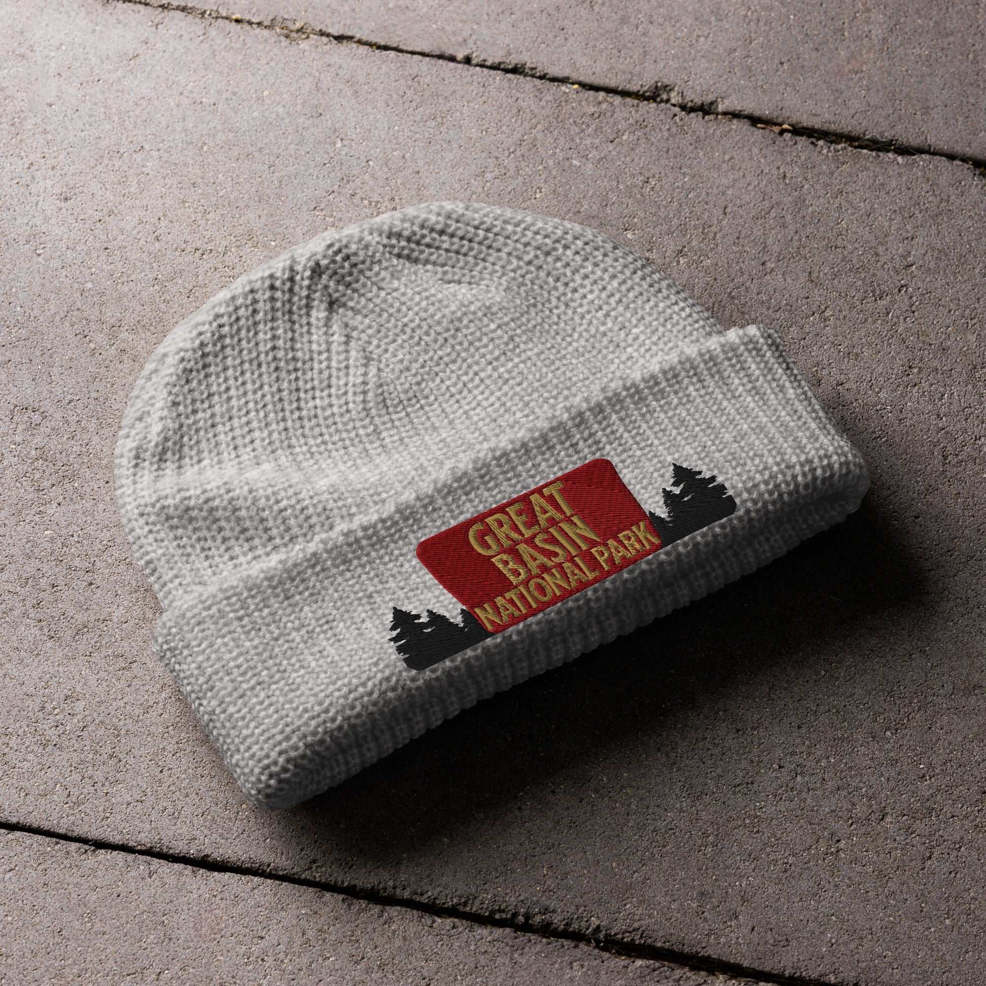 Great Basin National Park Sign Embroidered Wharf Style Beanie Winter Hat - MENLL