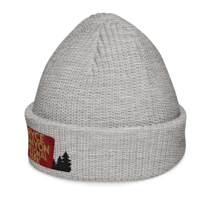 Bryce Canyon National Park Sign Embroidered Wharf Beanie - MENLL
