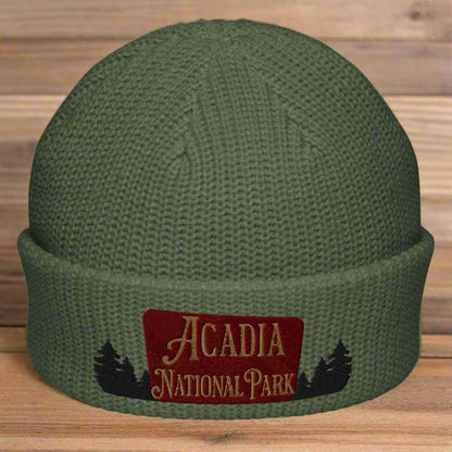 Acadia National Park Embroidered Beanie - MENLL