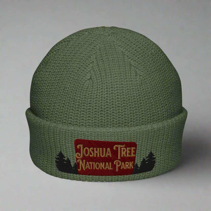 Joshua Tree National Park Sign Embroidered Beanie - MENLL