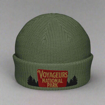 Voyageurs National Park Sign Embroidered Beanie - MENLL