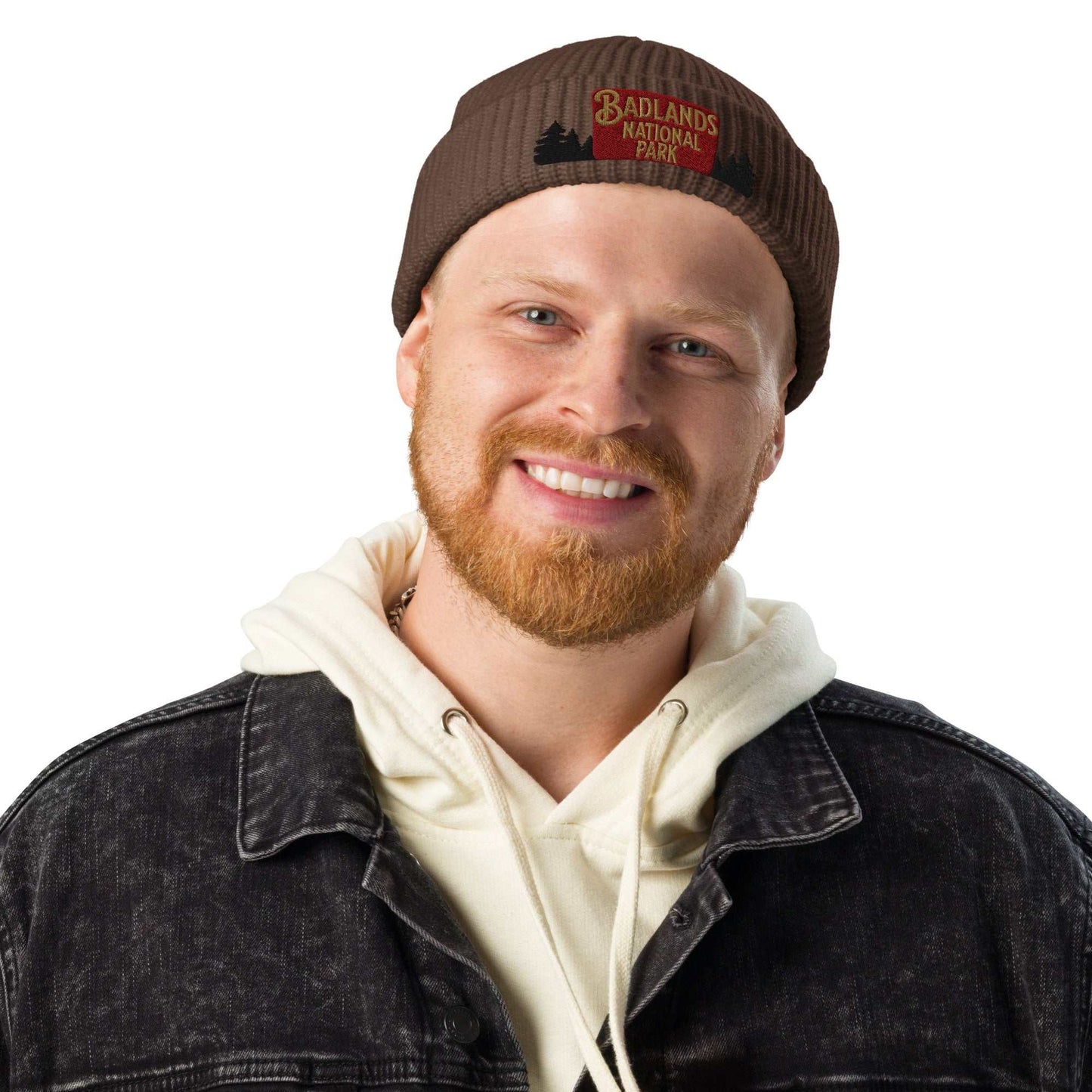 Badlands National Park Wharf Fisherman Style Embroidered Beanie - MENLL