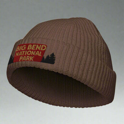 Big Bend National Park Sign Embroidered Beanie - MENLL