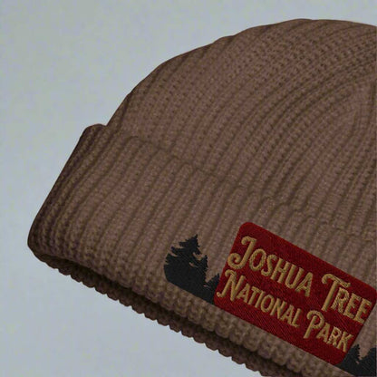 Joshua Tree National Park Sign Embroidered Beanie - MENLL