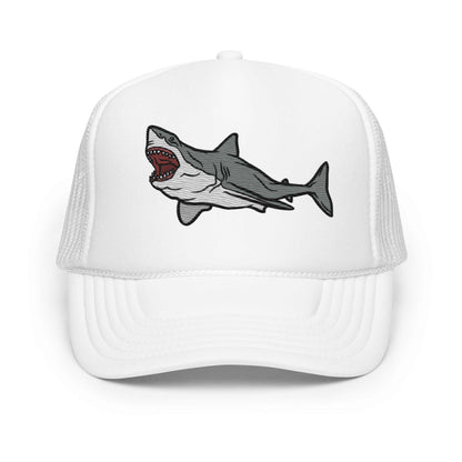 Foam Great White Breach Trucker Hat - MENLL