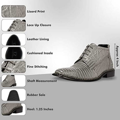 Foxx Leather Lace-Up Boots - MENLL