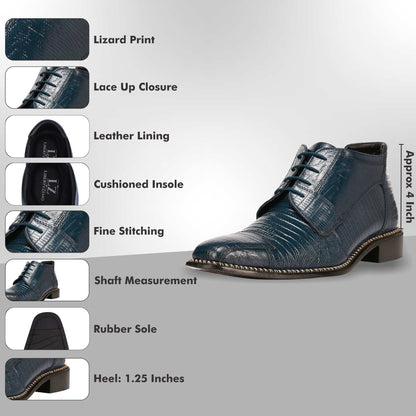 Foxx Leather Lace-Up Boots - MENLL
