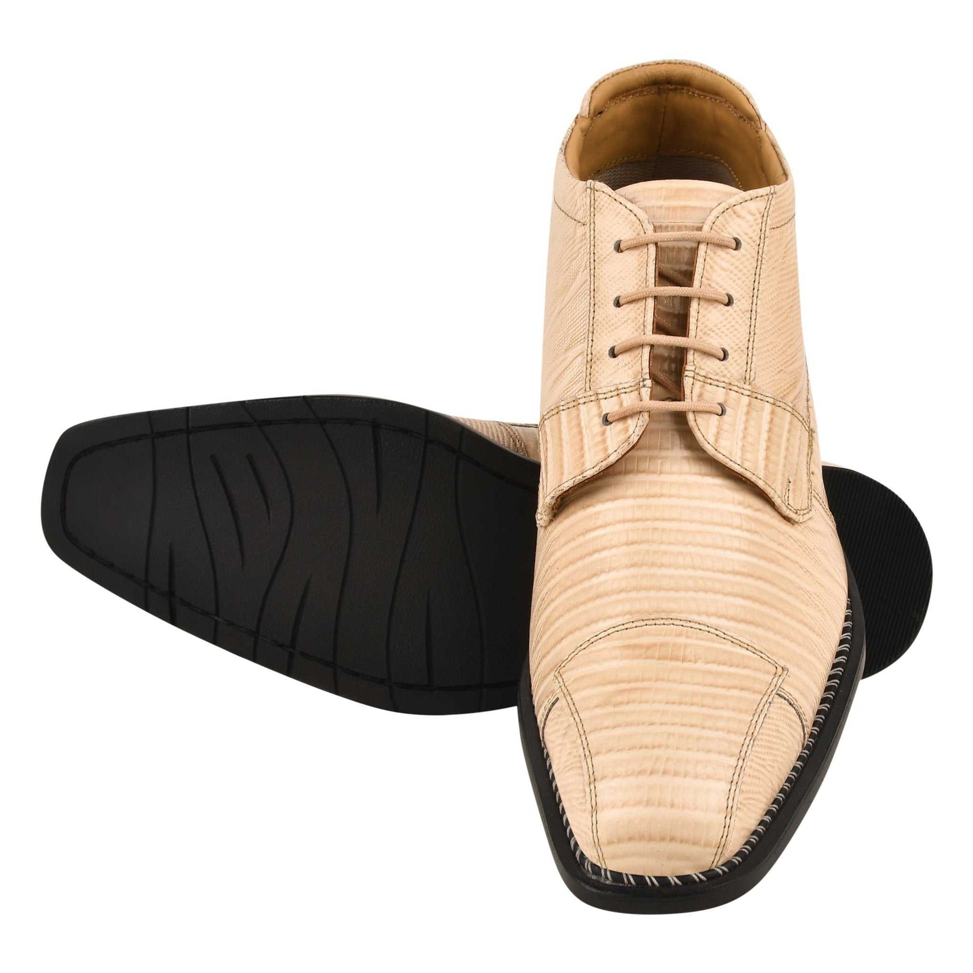 Foxx Leather Lace-Up Boots - MENLL