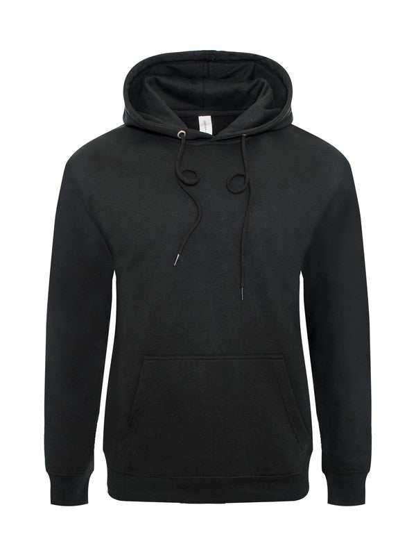 Comfy Cotton Blend Fleece Hoodie with Adjustable Hood - MENLL