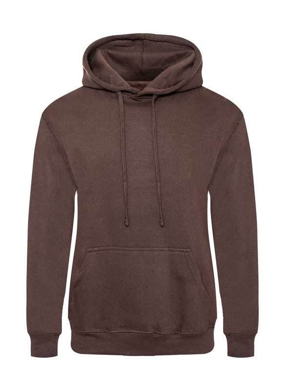 Comfy Cotton Blend Fleece Hoodie with Adjustable Hood - MENLL