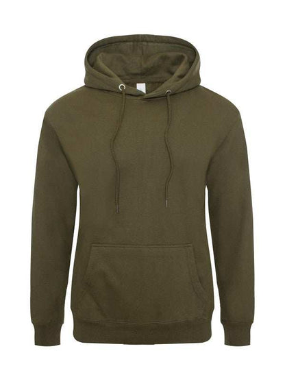 Comfy Cotton Blend Fleece Hoodie with Adjustable Hood - MENLL