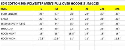 Comfy Cotton Blend Fleece Hoodie with Adjustable Hood - MENLL