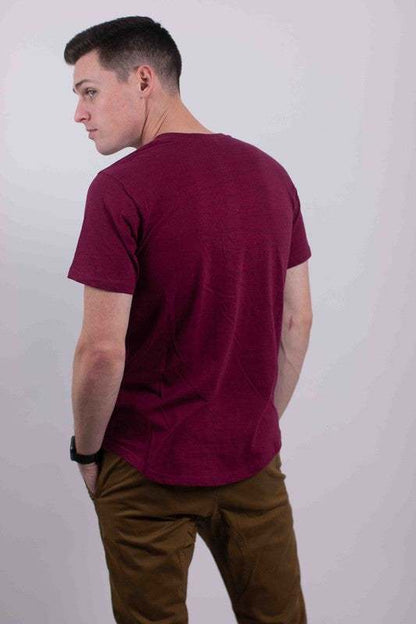 Elevated Comfort Cotton Henley T-Shirt with Button Detail - MENLL