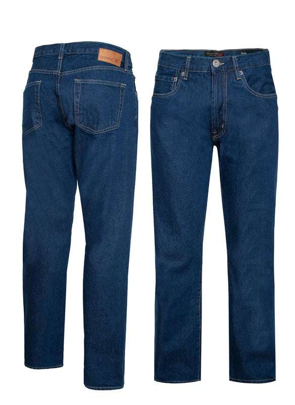 Classic Comfort: Men's Premium Straight Leg Denim Jeans in Multiple Colors - MENLL
