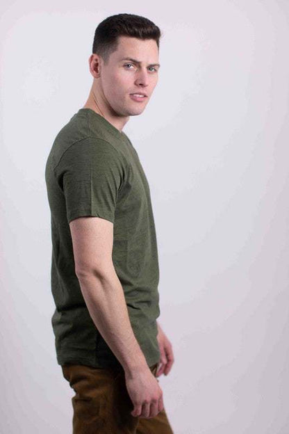 Essential Softness V-Neck Tee: Versatile Comfort in Vibrant Colors - MENLL