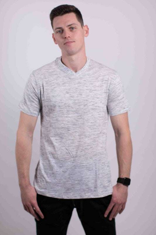 Essential Softness V-Neck Tee: Versatile Comfort in Vibrant Colors - MENLL