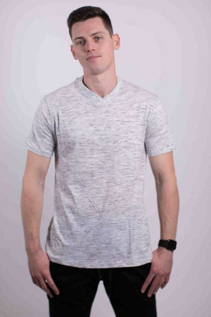 Essential Softness V-Neck Tee: Versatile Comfort in Vibrant Colors - MENLL