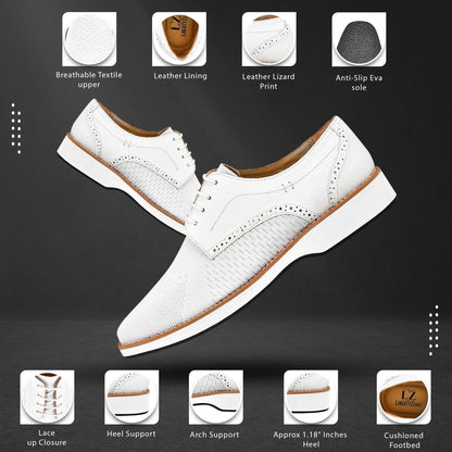 Accessories - Gutta Lizard Print Leather Textile Casual Sneakers LIBERTYZENO