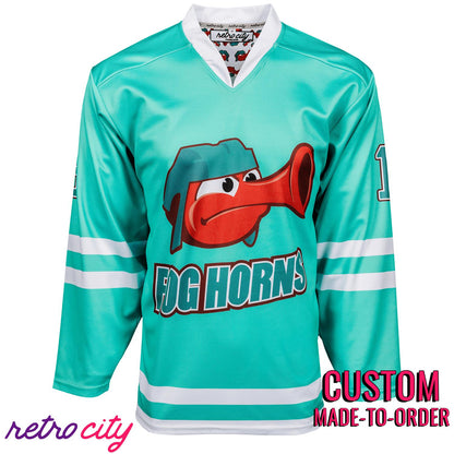 Retro City Threads San Francisco Fog Horns Hockey Jersey - Main Product Image