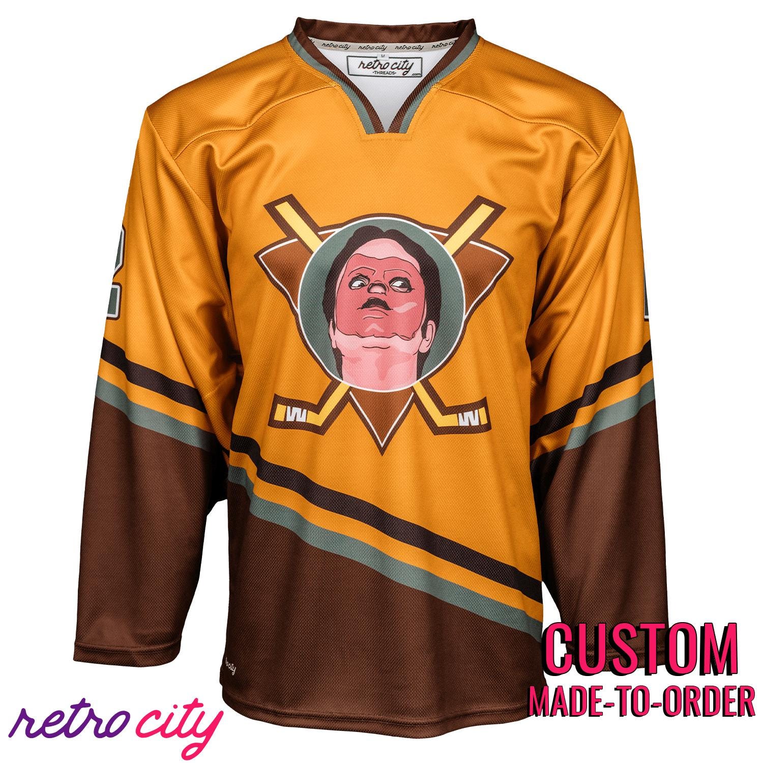 Retro City Threads CPR Certified Dwight Hockey Jersey Sweater - Main Product Image