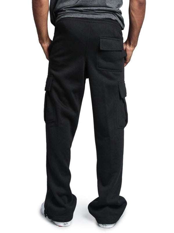 Vielseitige, bequeme Cargohose für Herren mit elastischem Bund und mehreren Taschen
