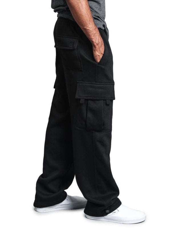 Vielseitige, bequeme Cargohose für Herren mit elastischem Bund und mehreren Taschen