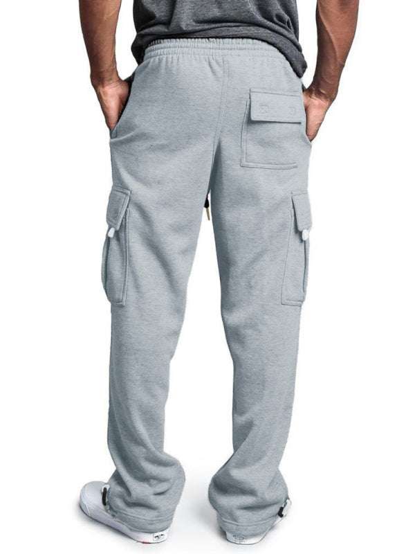Vielseitige, bequeme Cargohose für Herren mit elastischem Bund und mehreren Taschen