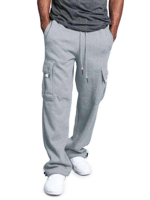 Vielseitige, bequeme Cargohose für Herren mit elastischem Bund und mehreren Taschen