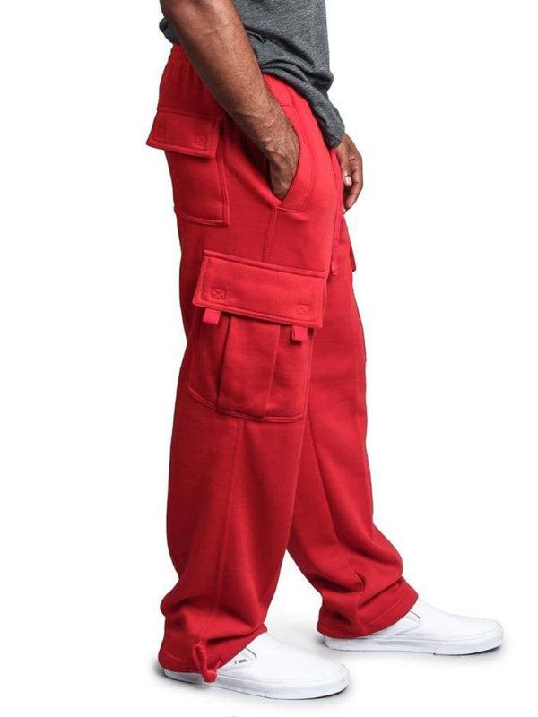 Vielseitige, bequeme Cargohose für Herren mit elastischem Bund und mehreren Taschen
