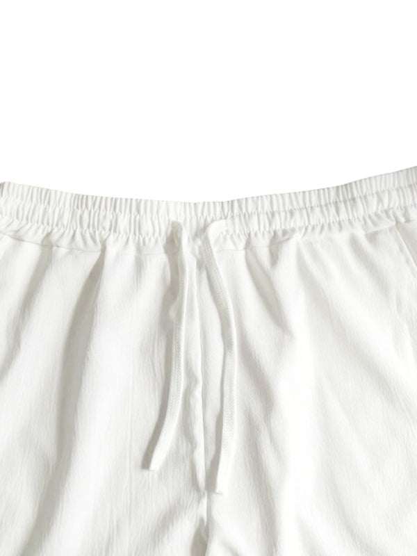Ultimate Comfort Men's Casual Linen Sports Trousers - Breathable & Loose Fit for Effortless Style