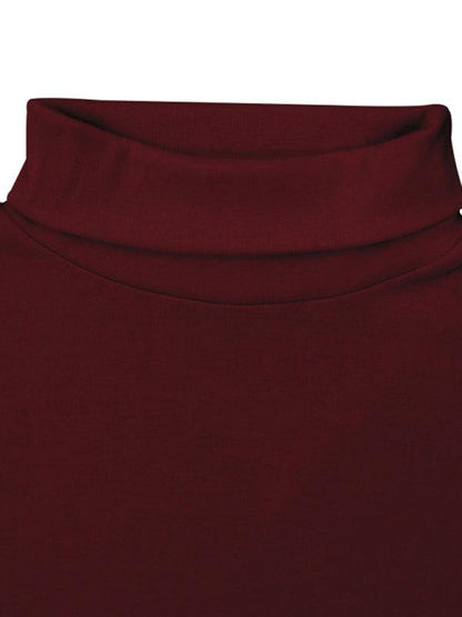 Stylish Men's High Collar Long Sleeve Turtleneck Tee for Effortless Layering - MENLL