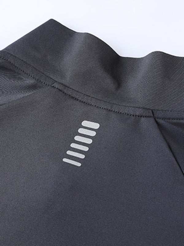 Men's Ultimate Quick-Dry Performance Top with Stand-Up Collar for Year-Round Comfort - MENLL