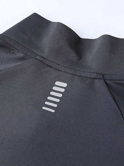 Men's Ultimate Quick-Dry Performance Top with Stand-Up Collar for Year-Round Comfort - MENLL